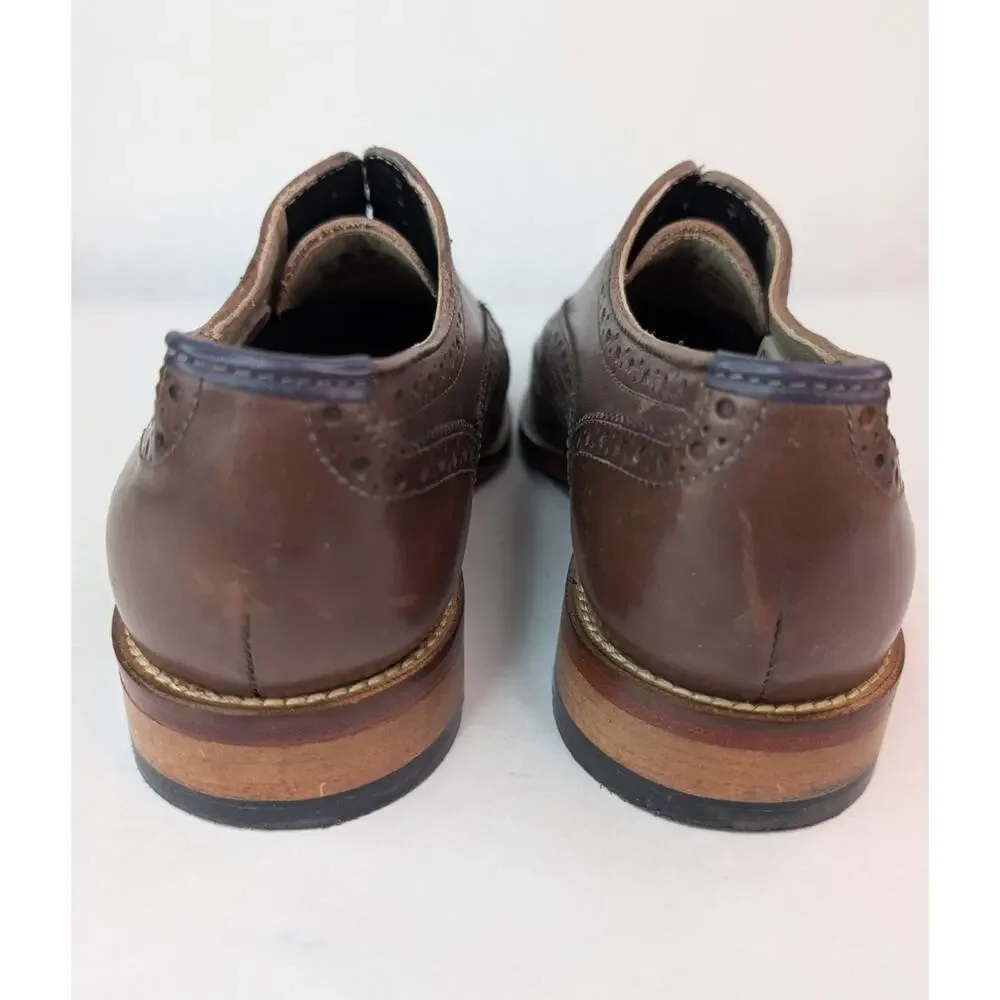 Clarks Craftmaster Oliver Brown Leather Brogue Oxfords 15775 Mens Shoes 7.5